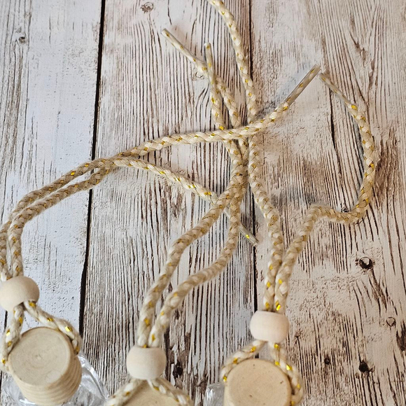 Car Air Freshener empty bottles, Clear, Beige, Glass - Picture 5 of 8